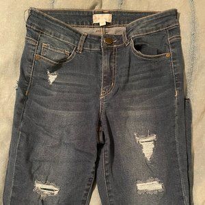 Altar'd State Semi-Distressed Cropped Rockstar Jeans